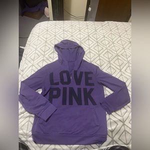 pink zip ip hoodie